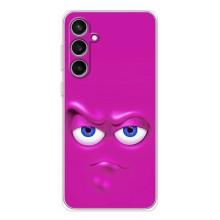 Силиконовые Чехлы (смешные стикеры) для Samsung Galaxy S24 FE – Хитрая мордочка