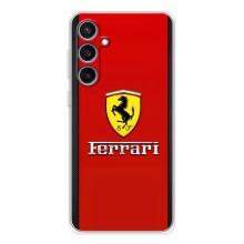 Силиконовый бампер с картинкой машины на Samsung Galaxy S24 FE – Ferrari Logo