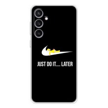 Силиконовый Чехол на Samsung Galaxy S24 FE с картинкой Nike (Later)