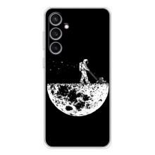 Силіконовый Чохол з принтом "Космонавти" на Samsung Galaxy S24 FE – Космонавт