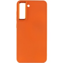 TPU чехол Bonbon Metal Style для Samsung Galaxy S24+ – Оранжевый
