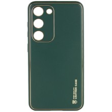 Кожаный чехол Xshield для Samsung Galaxy S24+ – Зеленый