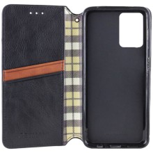 Кожаный чехол книжка GETMAN Cubic (PU) для Samsung Galaxy S24+ – Черный