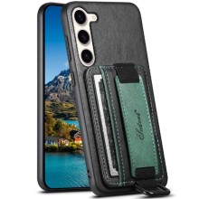 Шкіряний чохол Wallet case and straps для Samsung Galaxy S24+ – Чорний