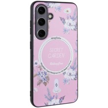 TPU+PC чехол Secret Garden with MagFit для Samsung Galaxy S24+ – Розовый