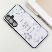 TPU+PC чехол Secret Garden with MagFit для Samsung Galaxy S24+ – Белый