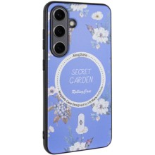 TPU+PC чехол Secret Garden with MagFit для Samsung Galaxy S24+ – Лиловый