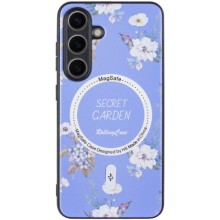 TPU+PC чехол Secret Garden with MagFit для Samsung Galaxy S24+ – Лиловый