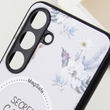 TPU+PC чехол Secret Garden with MagFit для Samsung Galaxy S24+ – Белый