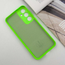 Чехол TPU GETMAN Liquid Silk Full Camera для Samsung Galaxy S24+ – Салатовый
