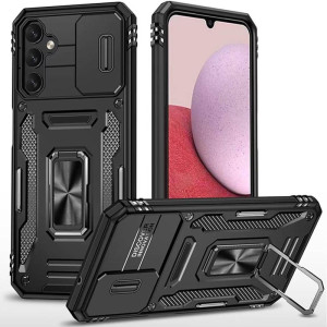 Ударопрочный чехол Camshield Army Ring для Samsung Galaxy S24+ (Черный)