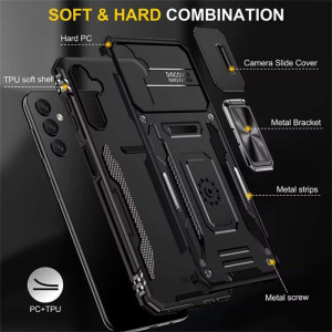 Ударопрочный чехол Camshield Army Ring для Samsung Galaxy S24+ – Черный