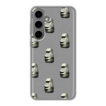 Бампер с принтом Мемы для Samsung Galaxy S24 Plus – Каменное лицо