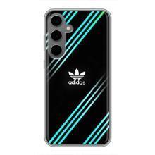 Чехлы Адидас для Samsung Galaxy S24 Plus (AlphaPrint) (Адидас с полосами)