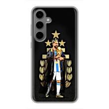 Чехлы для Samsung Galaxy S24 Plus (Leo чемпион) (AlphaPrint) (Месси Король)