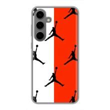 Чехлы для Samsung Galaxy S24 Plus - с картинкой JORDAN (AlphaPrint) (Лого Джордан)