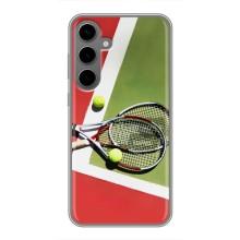 Чехлы с принтом Спортивная тематика для Samsung Galaxy S24 Plus – Ракетки теннис