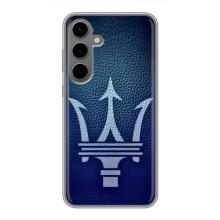 Чехлы с тематикой "Крутые машины" на Samsung Galaxy S24 Plus – Лого Maserati