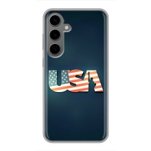 Чехол Флаг USA для Samsung Galaxy S24 Plus – USA