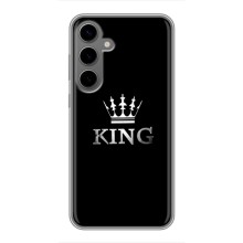Чехол (Корона на чёрном фоне) для Самсунг С24 Плюс (KING)