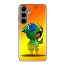 Чехол Бравл Старс для Samsung Galaxy S24 Plus – LEON в кофте