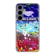 Чехол майнкрафт для Samsung Galaxy S24 Plus – MINECRAFT