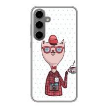 Чехол на тематику: Коты для Samsung Galaxy S24 Plus – Кот аристократ
