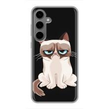 Чехол на тематику: Коты для Samsung Galaxy S24 Plus – Взгляд кота