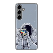 Чехол NASA для Samsung Galaxy S24 Plus (AlphaPrint) (Космонавт фото)