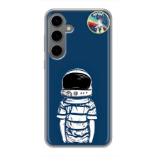 Чехол NASA для Samsung Galaxy S24 Plus (AlphaPrint) (Мальчик в шлеме)