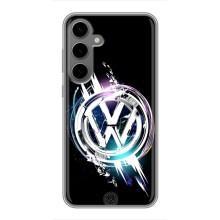 Чохол "Фольксваген" для Samsung Galaxy S24 Plus – Volkswagen на чорному