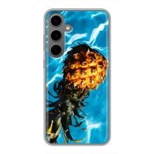 Чехол с изображением  вкусной еды для Samsung Galaxy S24 Plus – Ананас