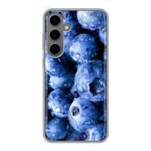 Чехол с изображением  вкусной еды для Samsung Galaxy S24 Plus – Голубика