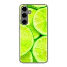 Чехол с изображением  вкусной еды для Samsung Galaxy S24 Plus – Лайм
