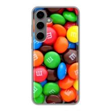 Чехол с изображением  вкусной еды для Samsung Galaxy S24 Plus – Разноцветные M&M'S