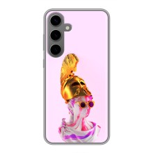 Чехол с Прикольным принтом на Samsung Galaxy S24 Plus (АРТ Статуя)