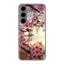 Чехол с принтом САКУРЫ на Samsung Galaxy S24 Plus – Цветущая сакура