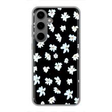 Чехол с ромашками на Samsung Galaxy S24 Plus – Маленькие ромашки