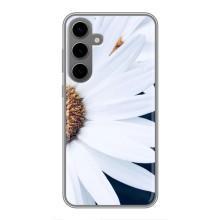 Чехол с ромашками на Samsung Galaxy S24 Plus – Пол ромашки