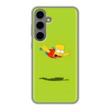 Чехол с Симпсонами для Samsung Galaxy S24 Plus (VPrint) (Барт Симпсон)