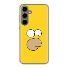 Чехол с Симпсонами для Samsung Galaxy S24 Plus (VPrint) (Гомер)