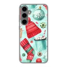 Чехол Санта Клаус для Samsung Galaxy S24 Plus (Одежда)