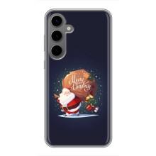 Чехол Санта Клаус для Samsung Galaxy S24 Plus (Подарки от Санты)