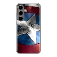 Чохол с Щітом Капітана Америки на Samsung Galaxy S24 Plus – Щит Капітана Америки