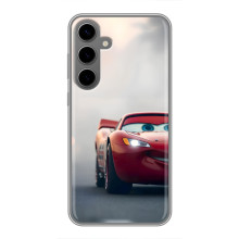 Силиконовый чехол Маквин для Samsung Galaxy S24 Plus – Маквин на трасе