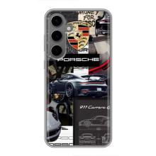 Чохол з авто Порше для Samsung Galaxy S24 Plus – Колаж Порше