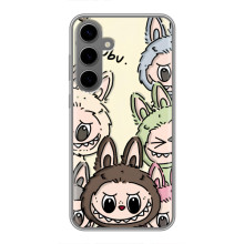 Чехол с Лабубу на Samsung Galaxy S24 Plus (Коллаж Лабубу)