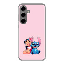 Чехол с принтом Стич на Samsung Galaxy S24 Plus – Лило и Стич