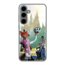Чехол Зоотрополіс на Samsung Galaxy S24 Plus – Ник Джуди и змея