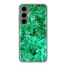 Мраморный чехол на Samsung Galaxy S24 Plus (VPrint) (Салатный Мрамор)